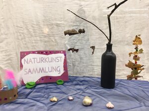 Naturkunstprojekt im Kindergarten Steibrugg